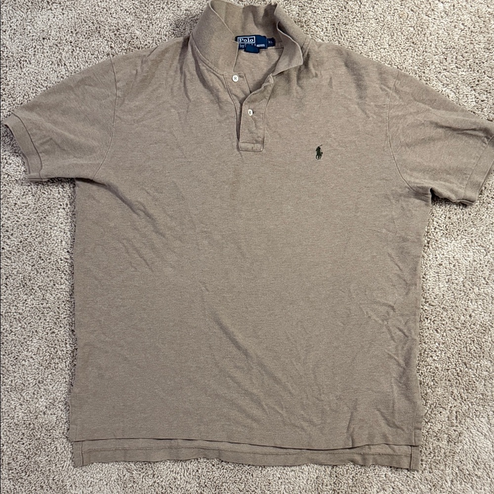 Polo by Ralph Lauren Men's Tan Polo Shirt